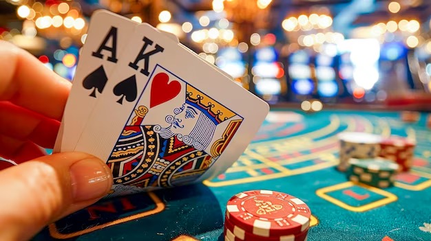 Live dealer hosting Andar Bahar card game on cucutoto platform