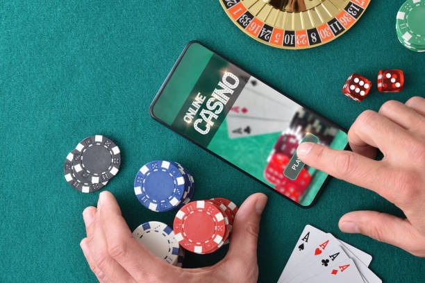 Close-up of professional roulette wheel with table betting layout